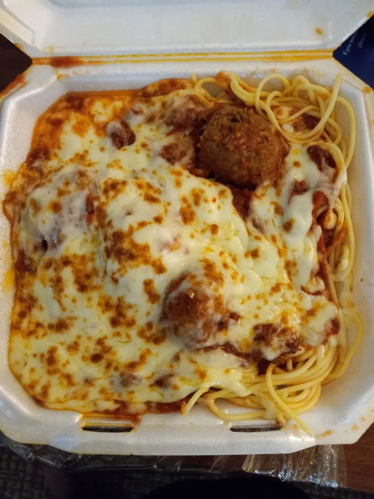 Baked Spaghetti and Meatballs