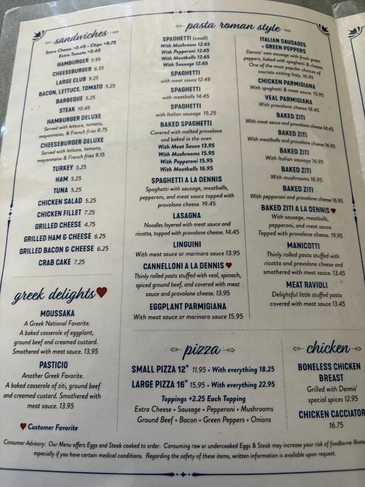 Dennis Spaghetti & Steak House Calamari Rings