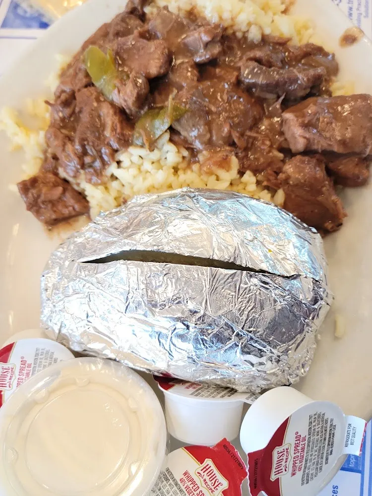 Pepper Steak and Rice Special